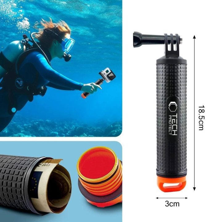 GA100 rankena GoPro“ / DJI kameroms, juoda spalva