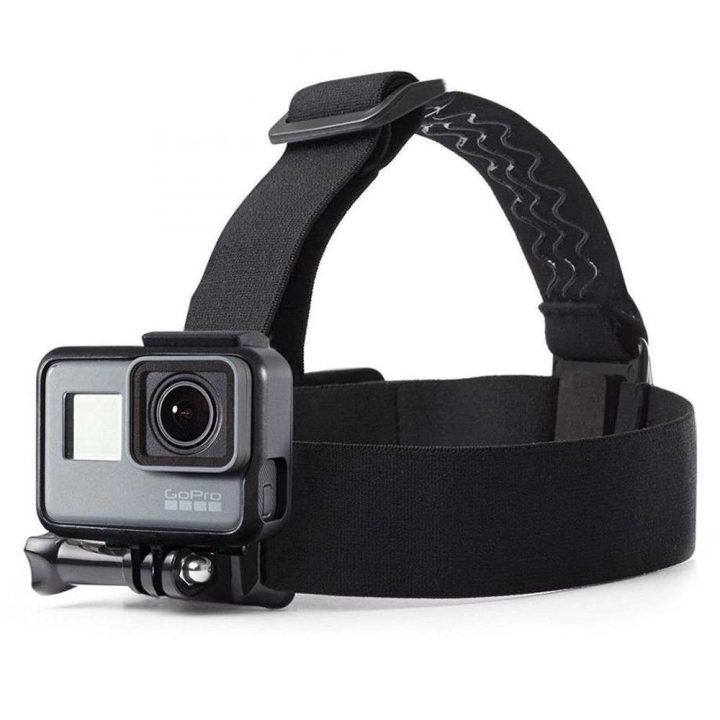 GA100 galvos diržas GoPro / DJI kameroms - juodas