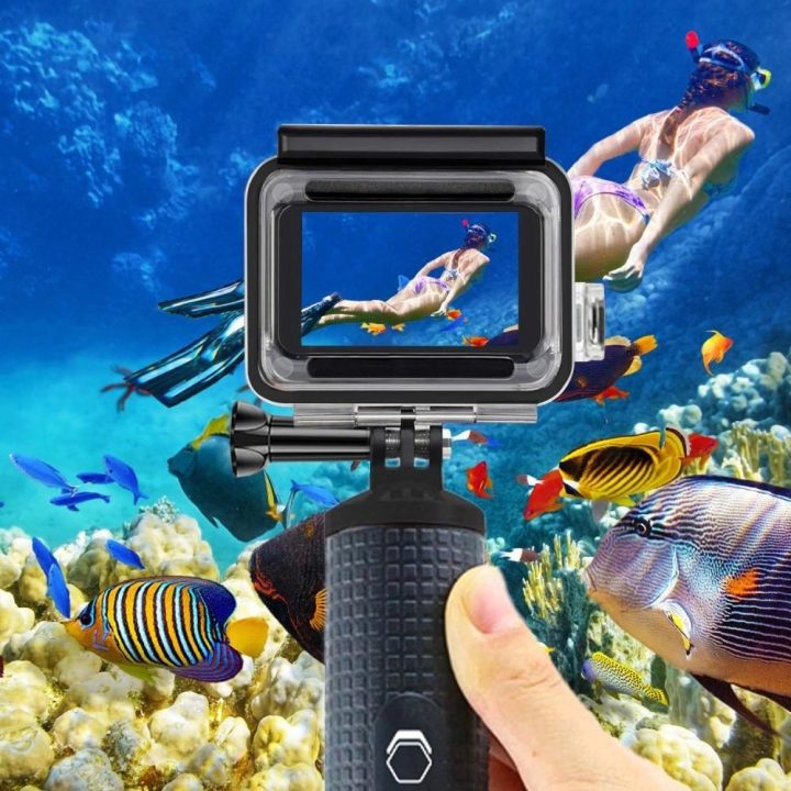 GA200“ vandeniui atsparus dėklas GoPro Hero 5 / 6 / 7“ – skaidrus