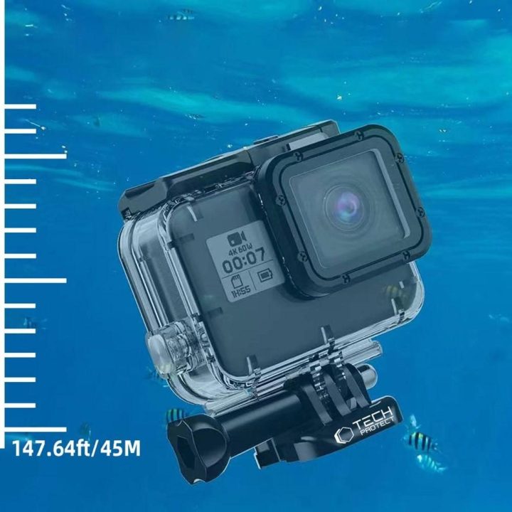 GA200“ vandeniui atsparus dėklas GoPro Hero 5 / 6 / 7“ – skaidrus