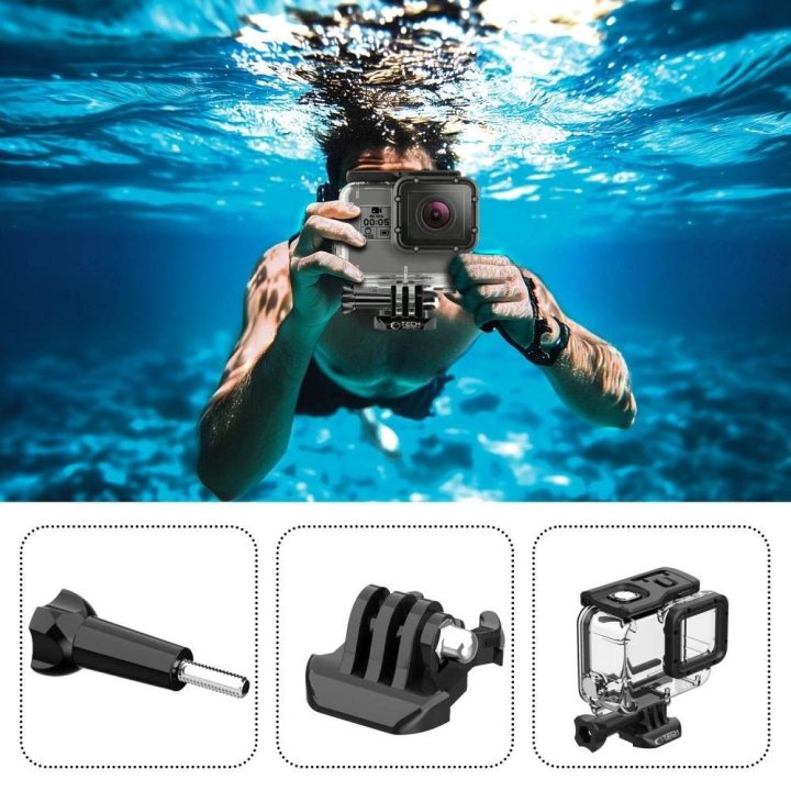 GA200“ vandeniui atsparus dėklas GoPro Hero 5 / 6 / 7“ – skaidrus