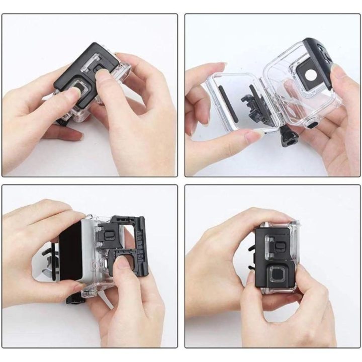GA200“ vandeniui atsparus dėklas GoPro Hero 5 / 6 / 7“ – skaidrus