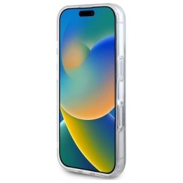 DKNY Repeat Texture Pattern With Stripe dėklas iPhone 16 - juodas