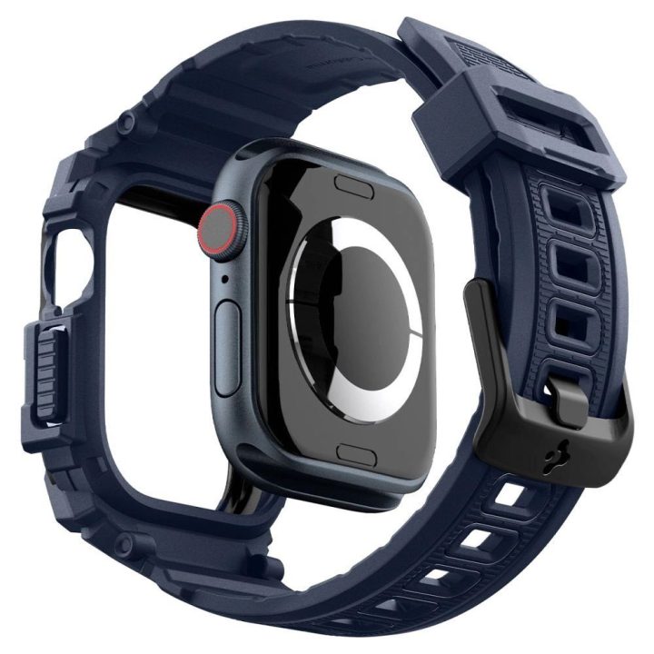 Spigen Rugged Armor Pro uždangalas Apple Watch“ laikrodžiams 46 mm - mėlynas