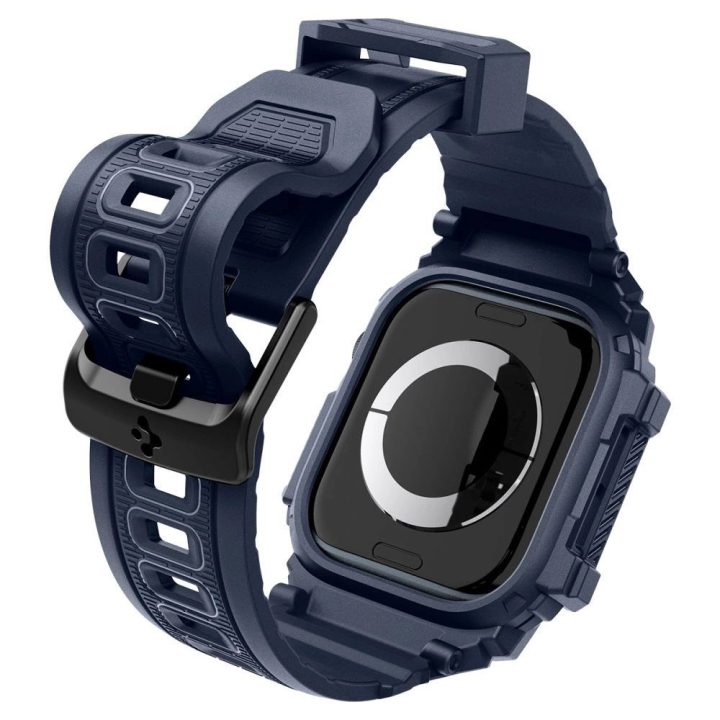 Spigen Rugged Armor Pro uždangalas Apple Watch“ laikrodžiams 46 mm - mėlynas