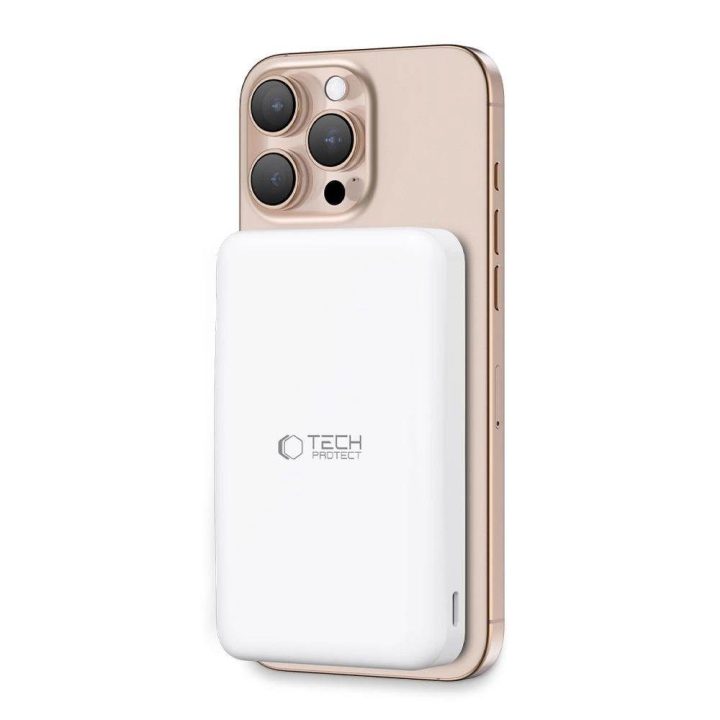 Powerbank“ “ PB24 LifeMag QI2“ MagSafe“ 10 000 mAh – balta