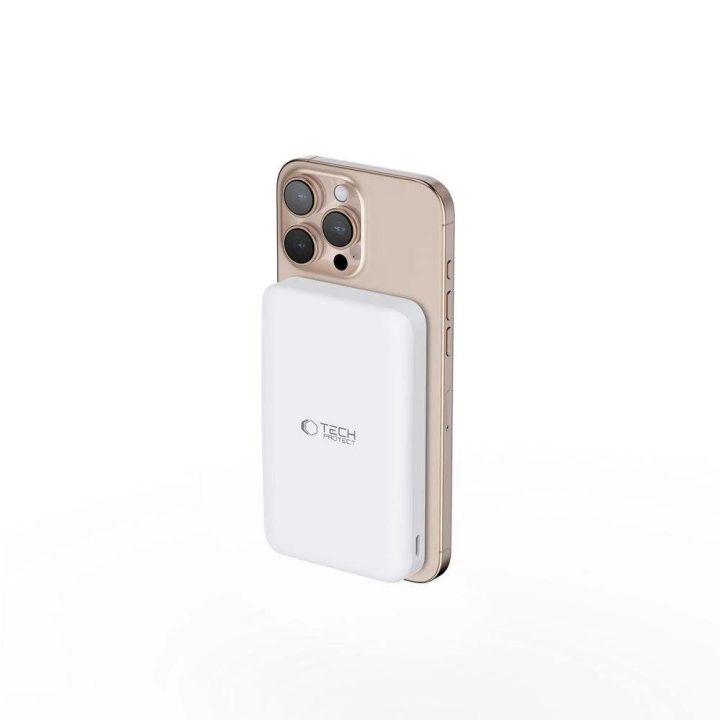 Powerbank“ “ PB24 LifeMag QI2“ MagSafe“ 10 000 mAh – balta