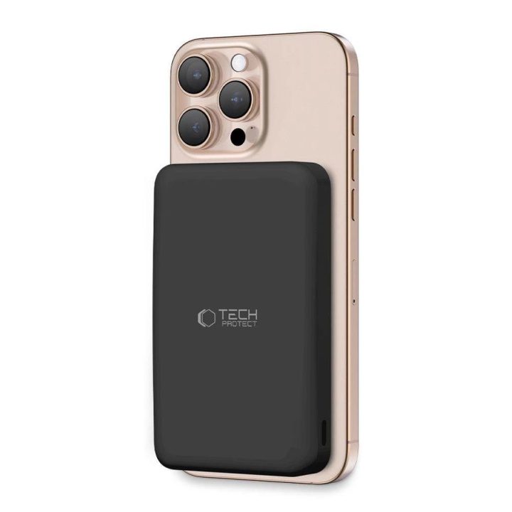 PB24 LifeMag QI2 MagSafe 10 000 mAh Powerbankas - juodas