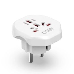 Universal Travel Adapter kelioninis adapteris EU prievadams - baltas