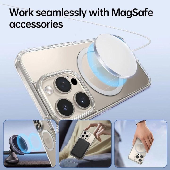 MMP-110 2w1 MagSafe žiedas - sidabrinis / sidabrinis