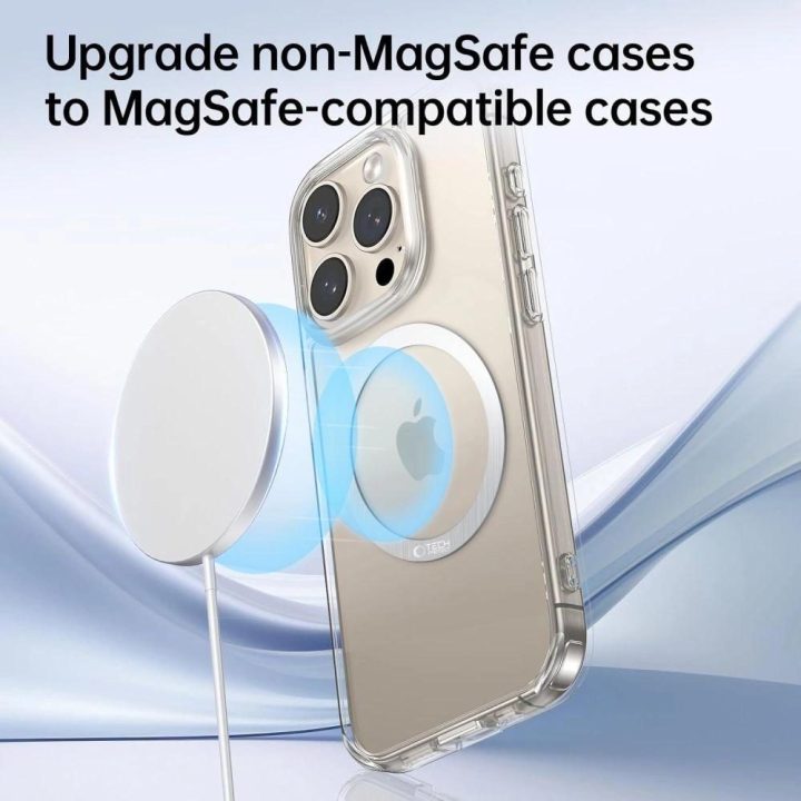 MMP-110 2w1 MagSafe žiedas - sidabrinis / sidabrinis