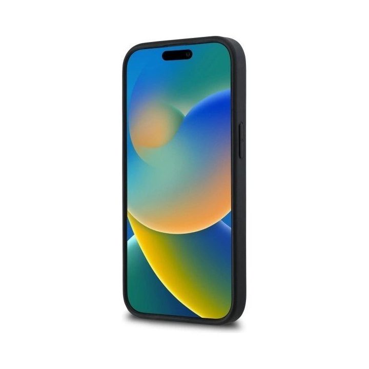 Karl Lagerfeld 3D Rubber Signature“ dėklas iPhone 15“ – juodos spalvos