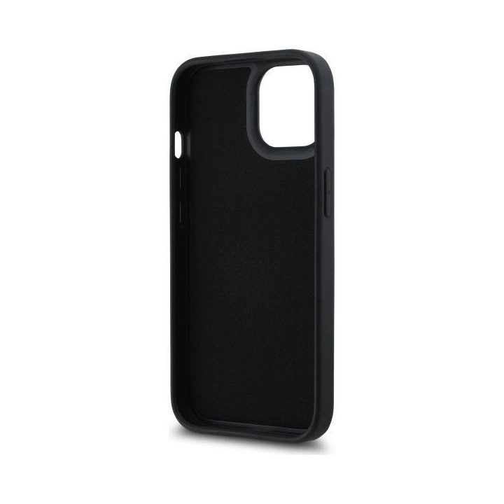 Karl Lagerfeld 3D Rubber Signature“ dėklas iPhone 15“ – juodos spalvos