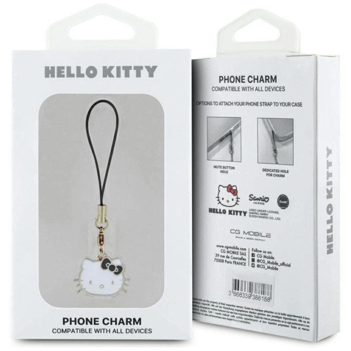 Hello Kitty žavesys – pakabukas, Kitty galva – juodas