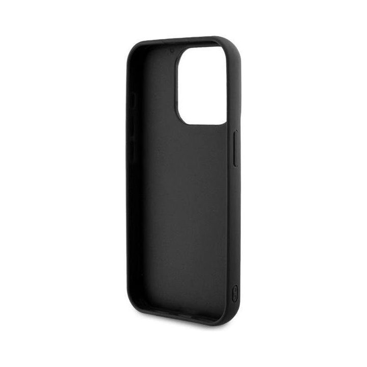 Karl Lagerfeld 3D Rubber Signature dėklas iPhone 15 Pro Max - juoda