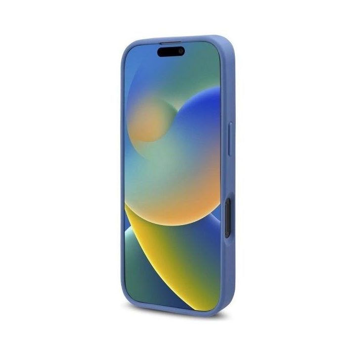 Guess 4G Flowers Print MagSafe dėklas iPhone 16 Pro Max“ telefonui – mėlynas