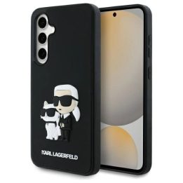 Karl Lagerfeld 3D guminis dėklas Karl&Choupette Samsung Galaxy S24 FE“ – juodas