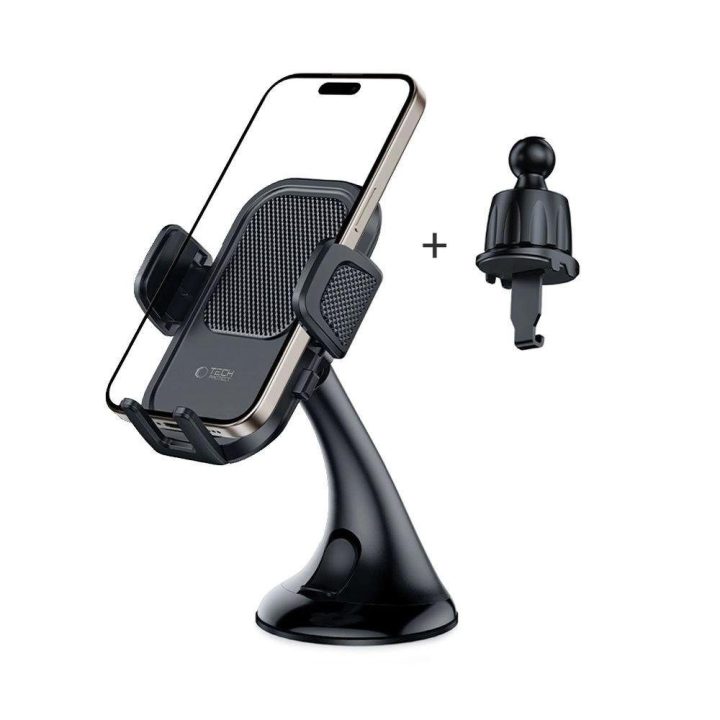 automobilinis telefono laikiklis - juodas