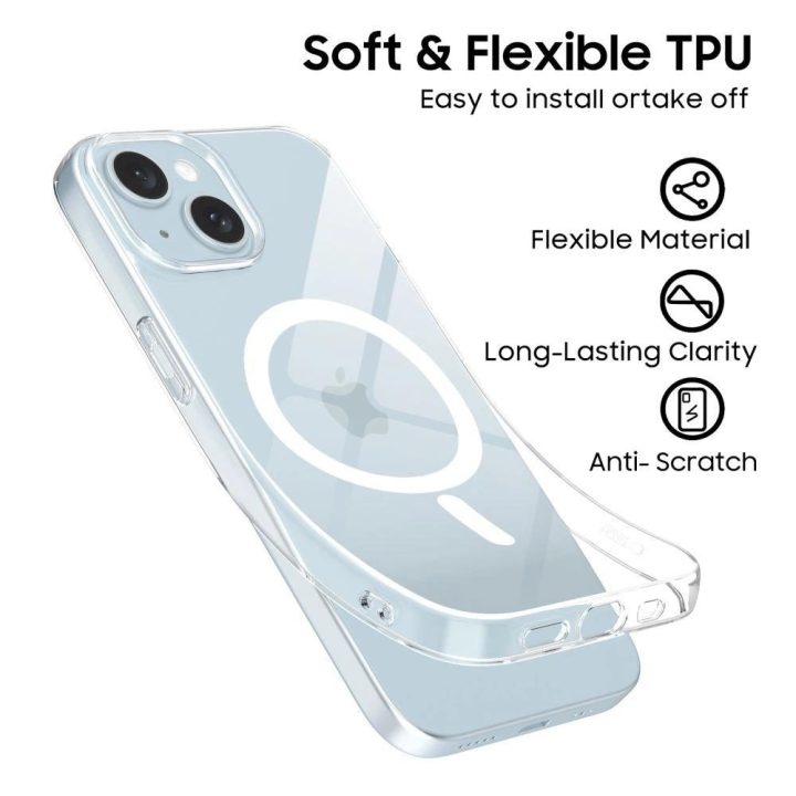 dėklas iPhone 15 - skaidrus