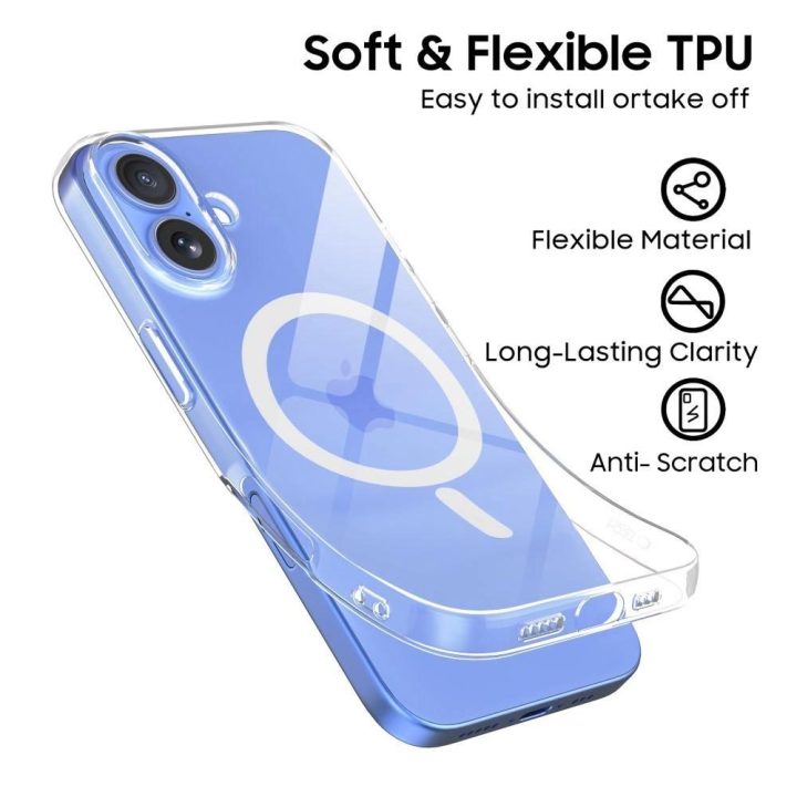 dėklas iPhone 16 - skaidrus
