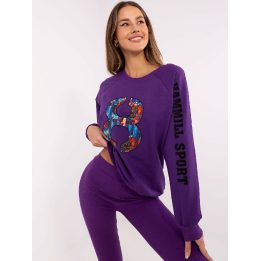 Tamsiai violetinis komplektas