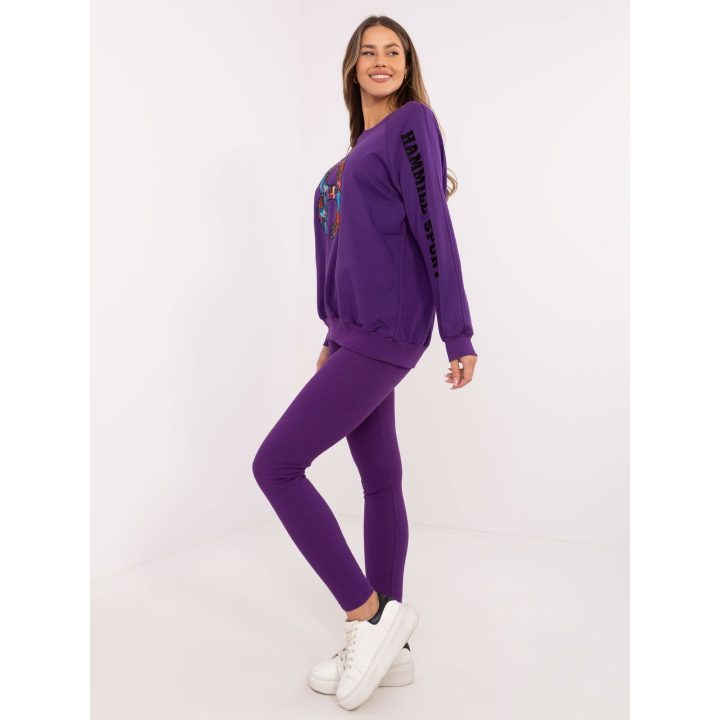 Tamsiai violetinis komplektas