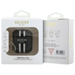 Guess 4G Printed Stripes Charm AirPods dėklas