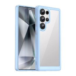 Silikoninis dėklas Outer Space“ su gelio apvadu Samsung Galaxy S25 Ultra“ – mėlynas