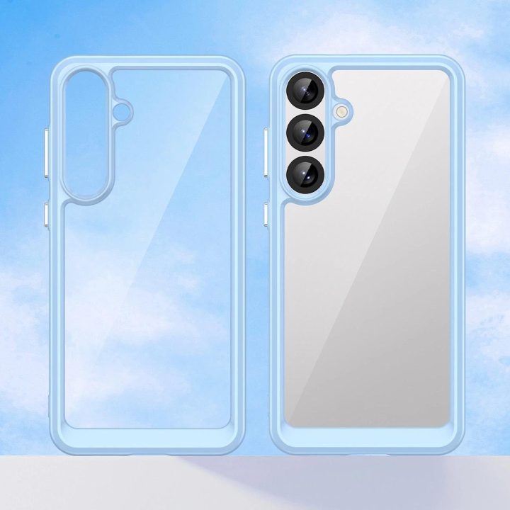 Outer Space Case“ silikoninis dėklas su želatine atrama Samsung Galaxy S25+“ – mėlynas