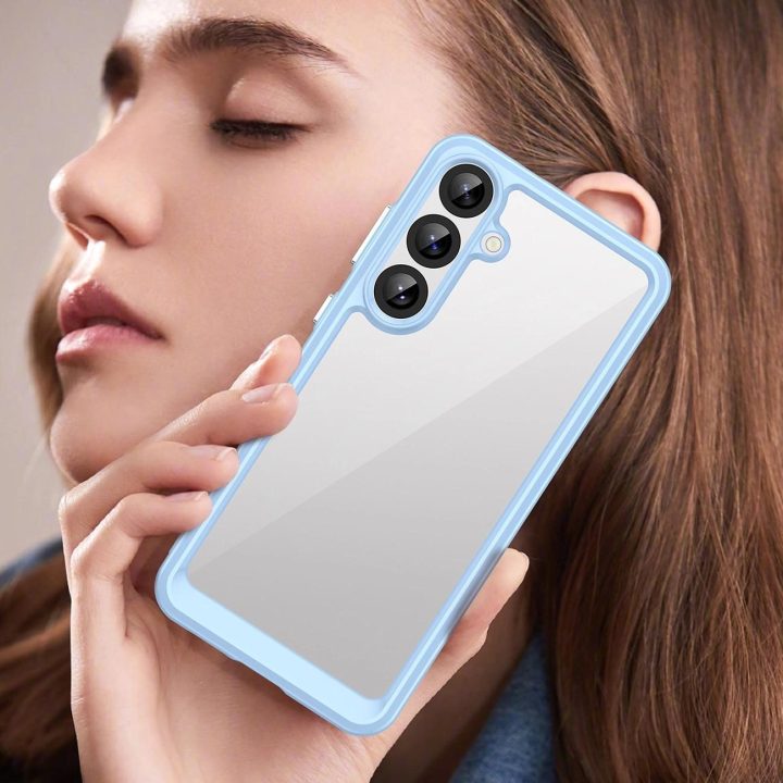 Outer Space Case“ silikoninis dėklas su želatine atrama Samsung Galaxy S25+“ – mėlynas