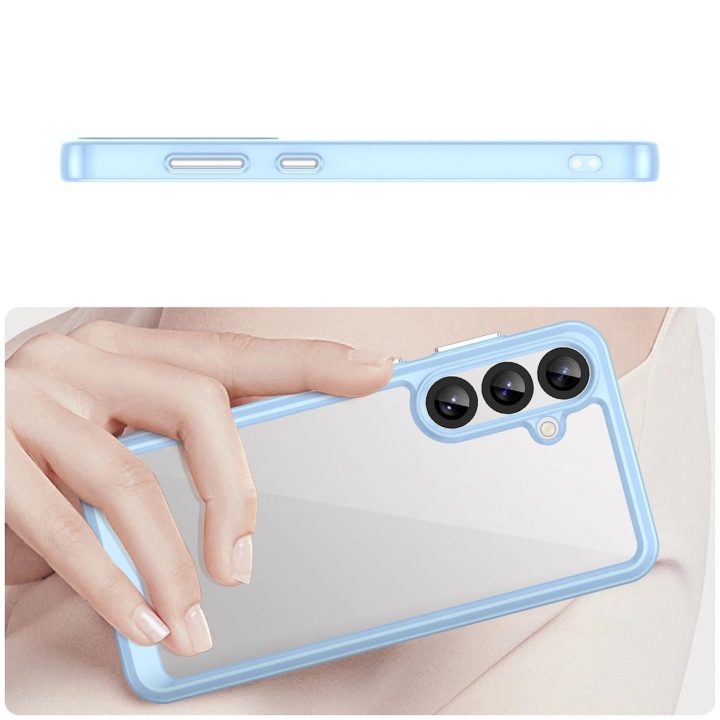 Outer Space Case“ silikoninis dėklas su želatine atrama Samsung Galaxy S25+“ – mėlynas