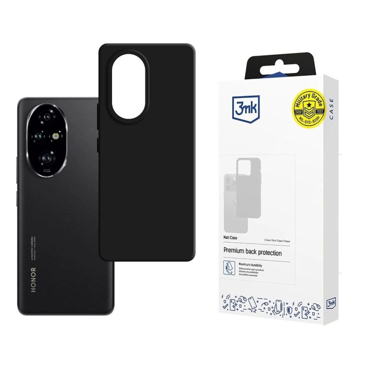 dėklas Matt Case skirtas Honor 200 Pro - juodas