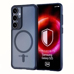 Satin Armor MagCase dėklas Samsung Galaxy S25 - permatomas