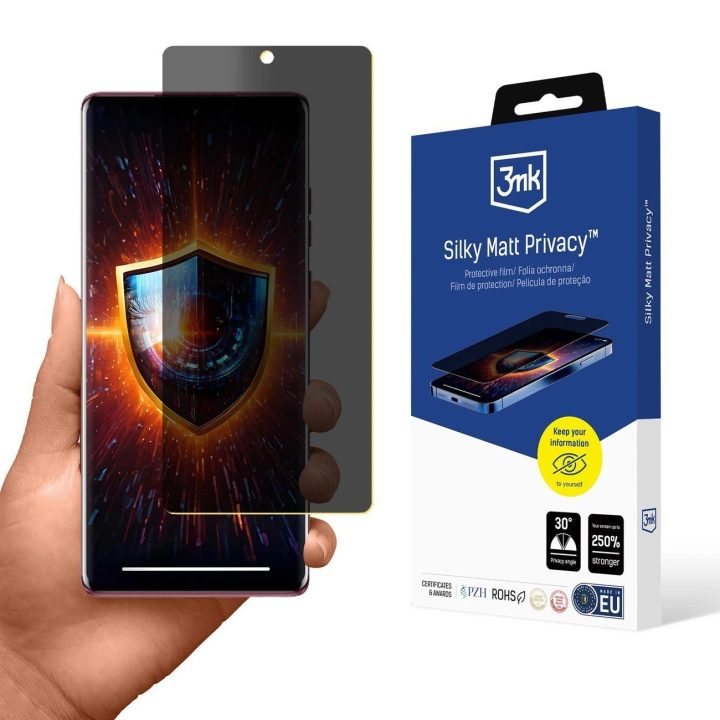 Silky Matt Privacy apsauginė matinė Plėvelėpriklausomybei Motorola Edge 50 Fusion