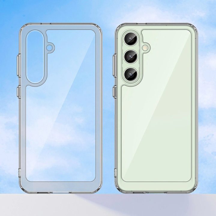 silikoninis dėklas Samsung Galaxy S24 FE“ – permatomas