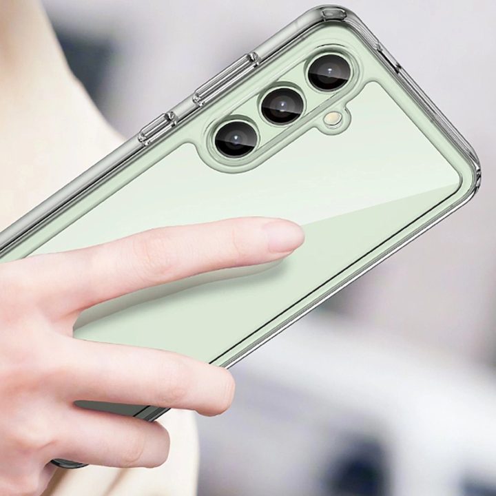 silikoninis dėklas Samsung Galaxy S24 FE“ – permatomas