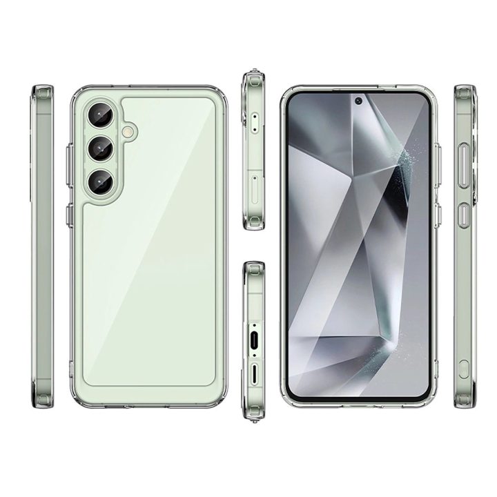 silikoninis dėklas Samsung Galaxy S24 FE“ – permatomas