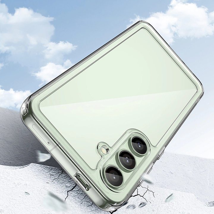 silikoninis dėklas Samsung Galaxy S24 FE“ – permatomas