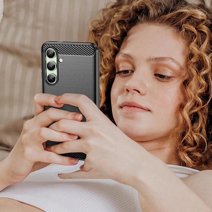 Samsung Galaxy S24 FE silikoninis dėklas - juodas