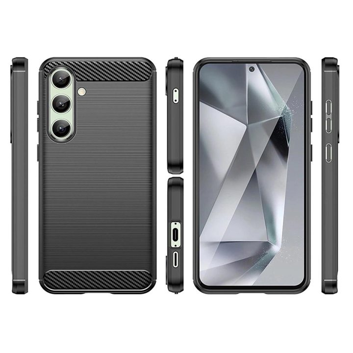 Samsung Galaxy S24 FE silikoninis dėklas - juodas