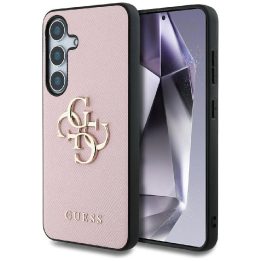 Telefono dėklas Samsung Galaxy S25 Plus rožinės spalvos