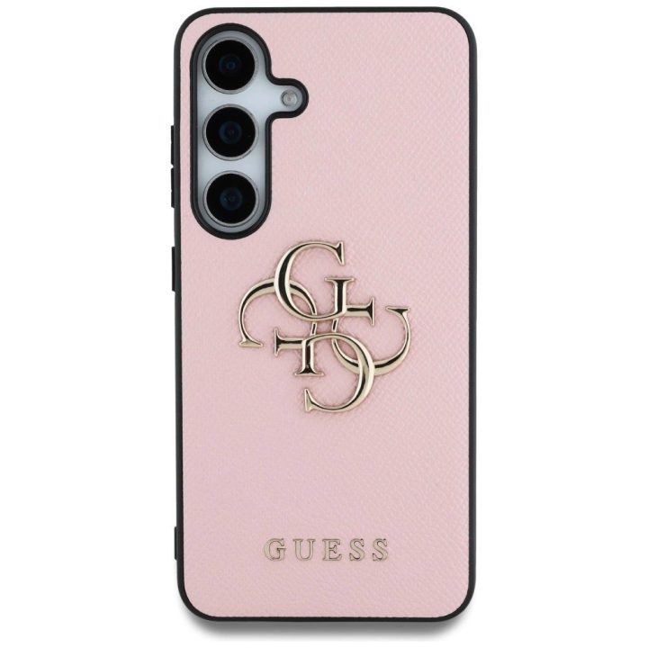 Stilingas Guess telefono dėklas Samsung Galaxy S25“, rausvos spalvos