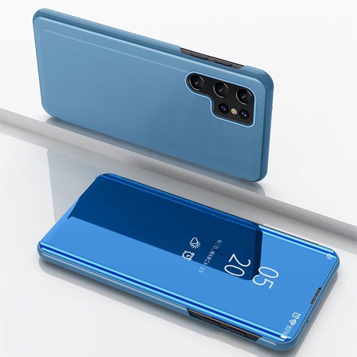 dėklas Samsung Galaxy S25 Ultra“ su atverčiamu dangteliu – mėlynas