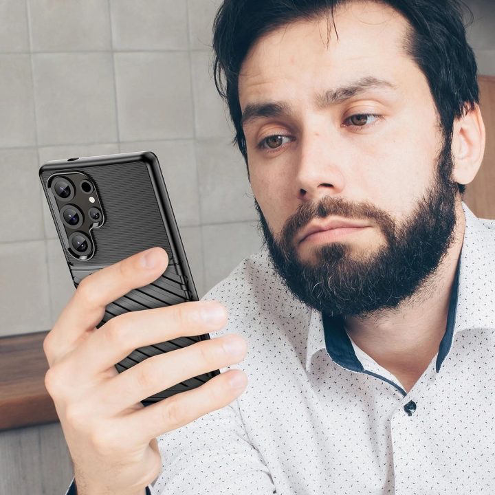 Telefono dėkliukas Samsung Galaxy S25 Ultra, juodas
