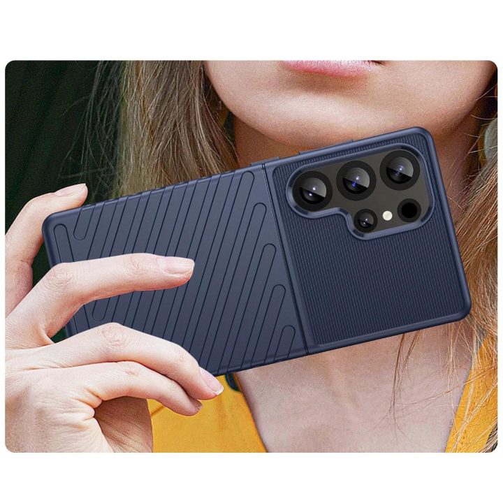 Tvirtas dėklas Samsung Galaxy S25 Ultra - mėlynas