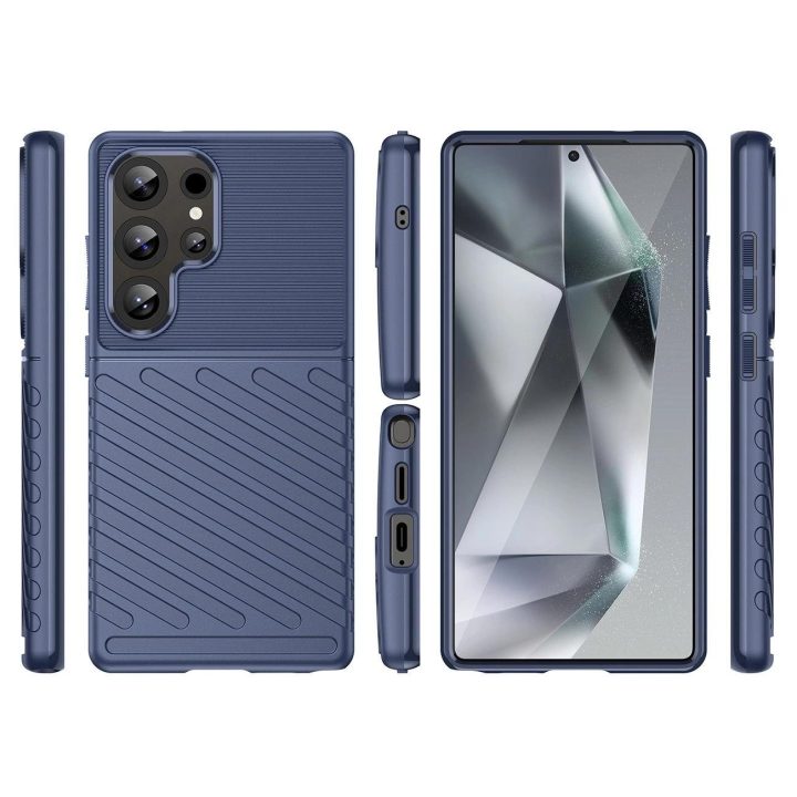 Tvirtas dėklas Samsung Galaxy S25 Ultra - mėlynas