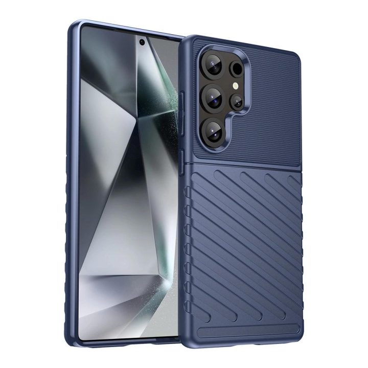 Tvirtas dėklas Samsung Galaxy S25 Ultra - mėlynas