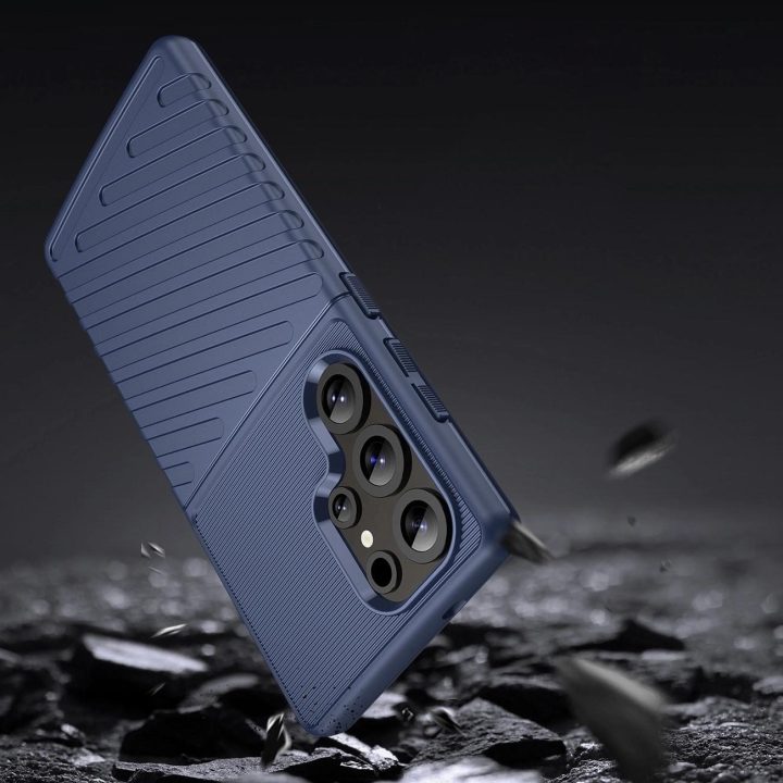 Tvirtas dėklas Samsung Galaxy S25 Ultra - mėlynas