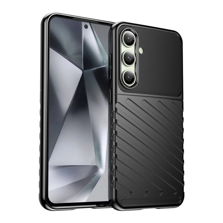 Stilingas ir Patikimas Dėklas Samsung Galaxy S24 FE – juodas