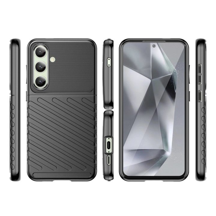 Stilingas ir Patikimas Dėklas Samsung Galaxy S24 FE – juodas